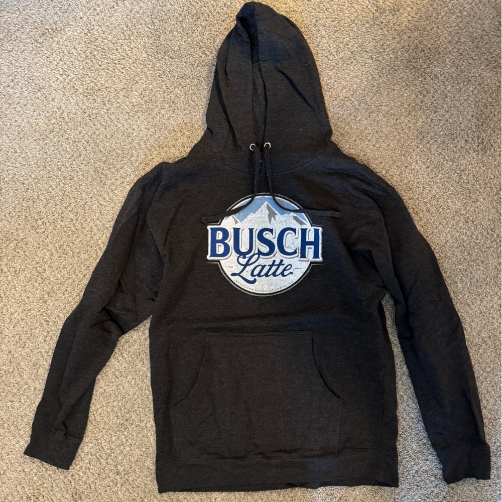 Busch Light “Latte” Black Hoodie Lg